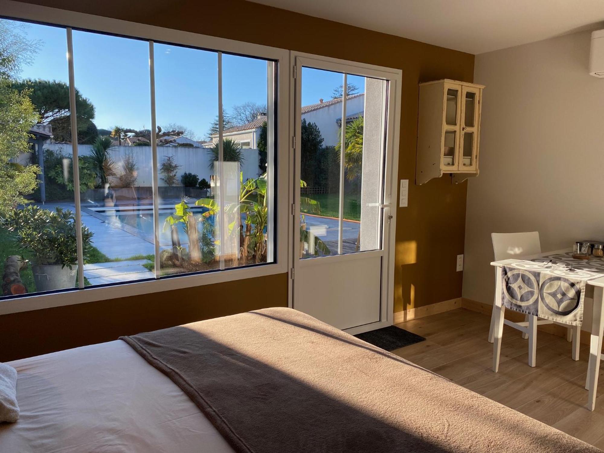 Maison M, Chambre Privee Acces Jardin Piscine Et Jacuzzi Pres De La Rochelle Ла Рошел Стая снимка